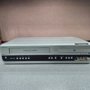 Magnavox DVD Recorder VCR Combo MWR20V6 *For Parts* 4-Head Hi-Fi Stereo Dubbing